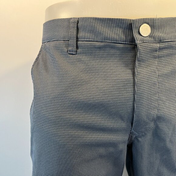 Bonobos Maide Straight Leg Blue Houndstooth Golf Pants - Size 33 x 30 - Picture 3 of 7